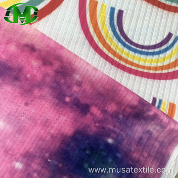 MUSA Hotsale Custom Design 2*2 Rib Knit Fabric